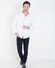 Hemden - Wit hemd met gestreepte accenten