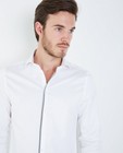 Hemden - Wit hemd met gestreepte accenten