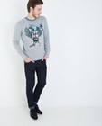 Grijze sweater met print - null - Groggy