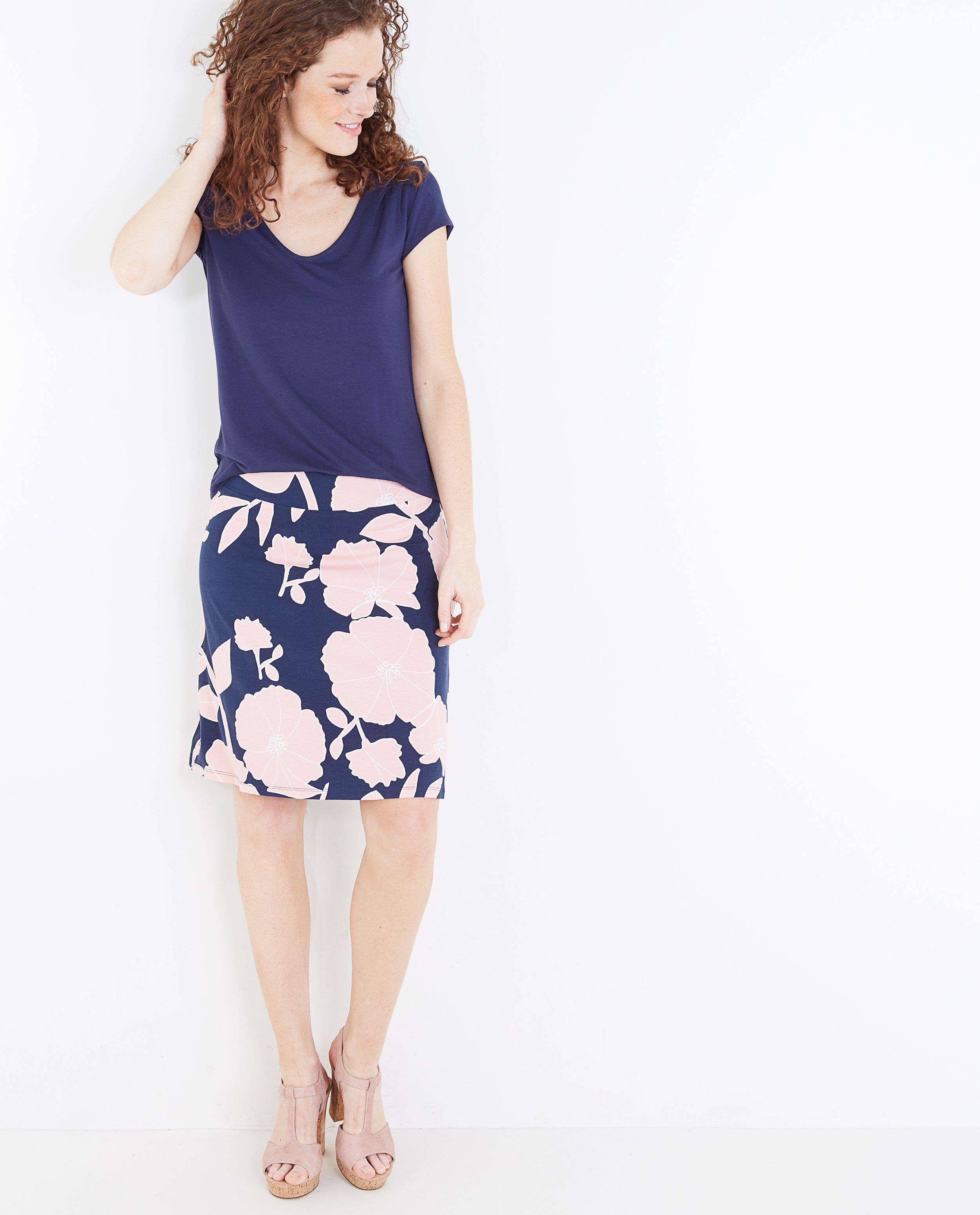Rokken - A-lijnrok met bloemenprint
