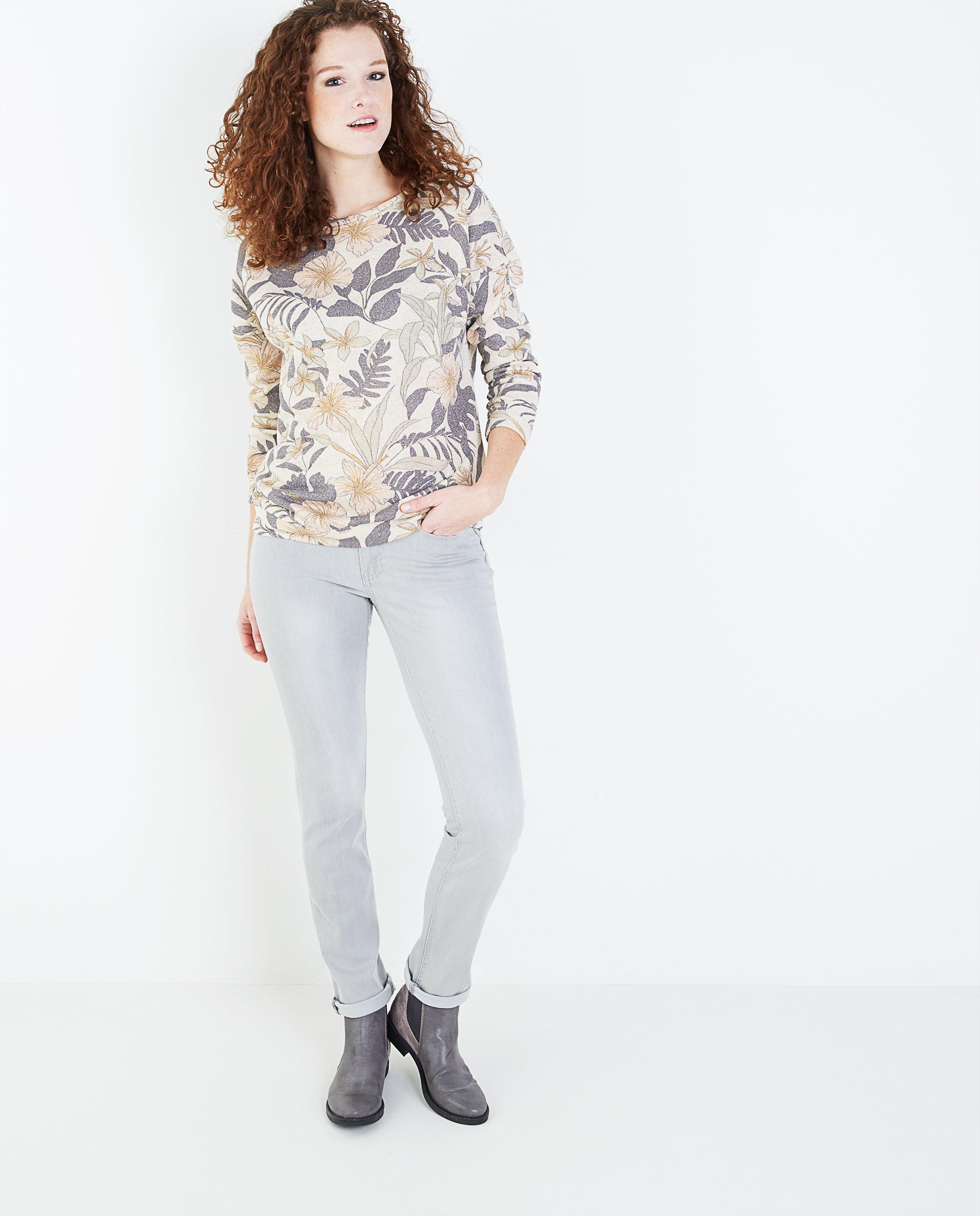 Grijze broek met rechte pijpen L34 - Product Detail - lichtgrijs - afbeelding nummer 1