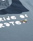 T-shirts - Grijsblauwe longsleeve Piet Piraat