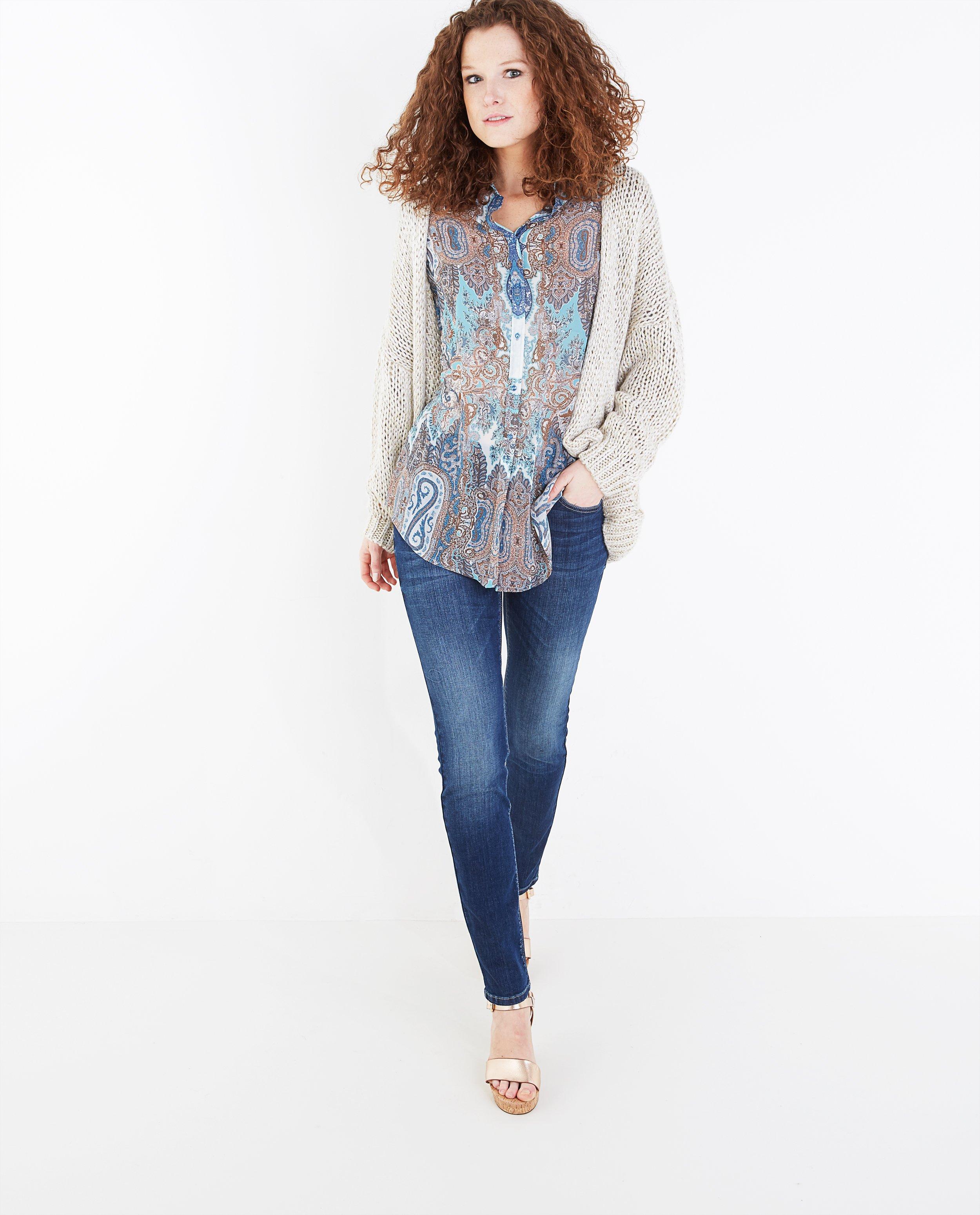 Licht hemd met paisleyprint - null - JBC