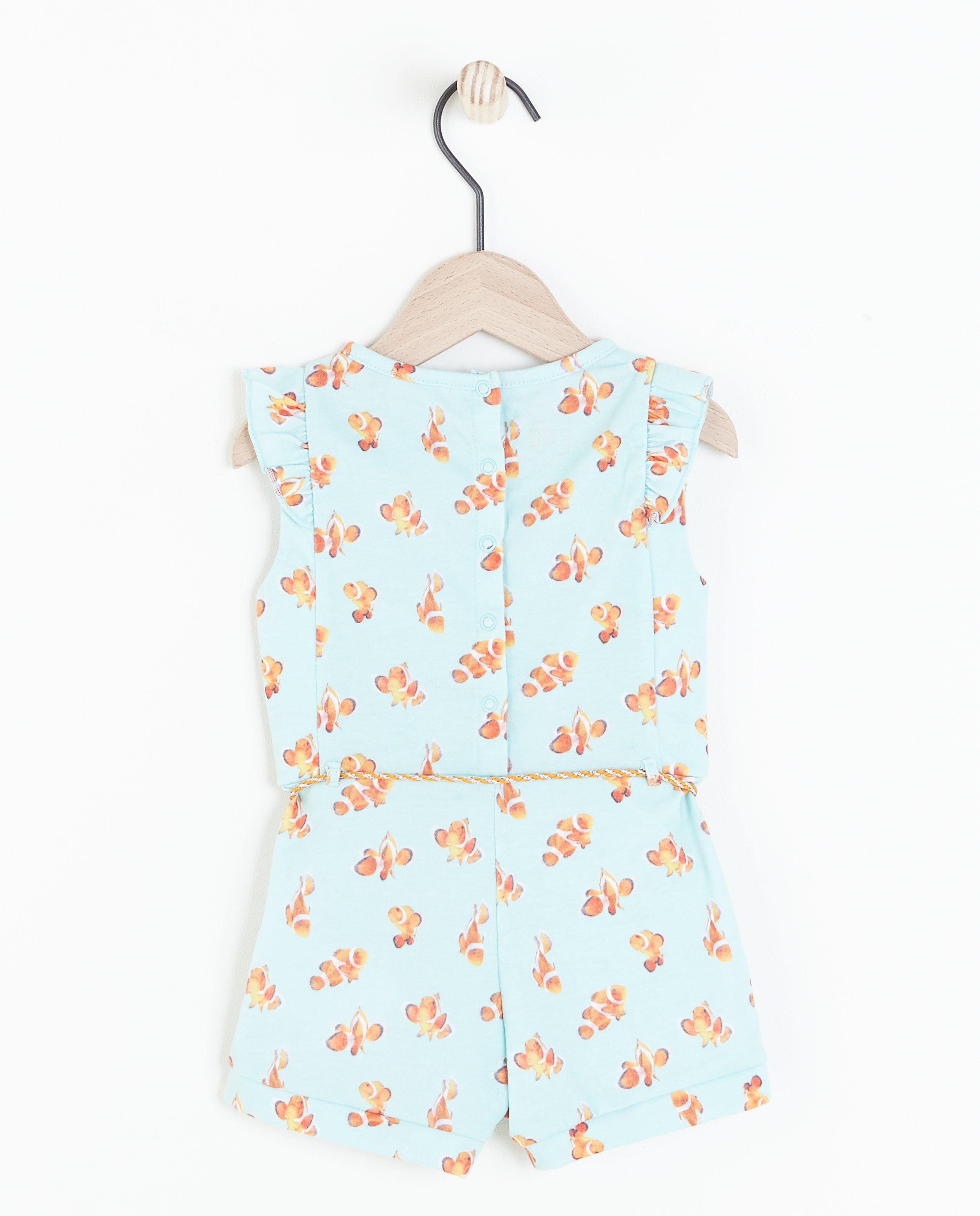 Set van roze playsuit en haarband  - Product Detail - lichtblauw - afbeelding nummer 2