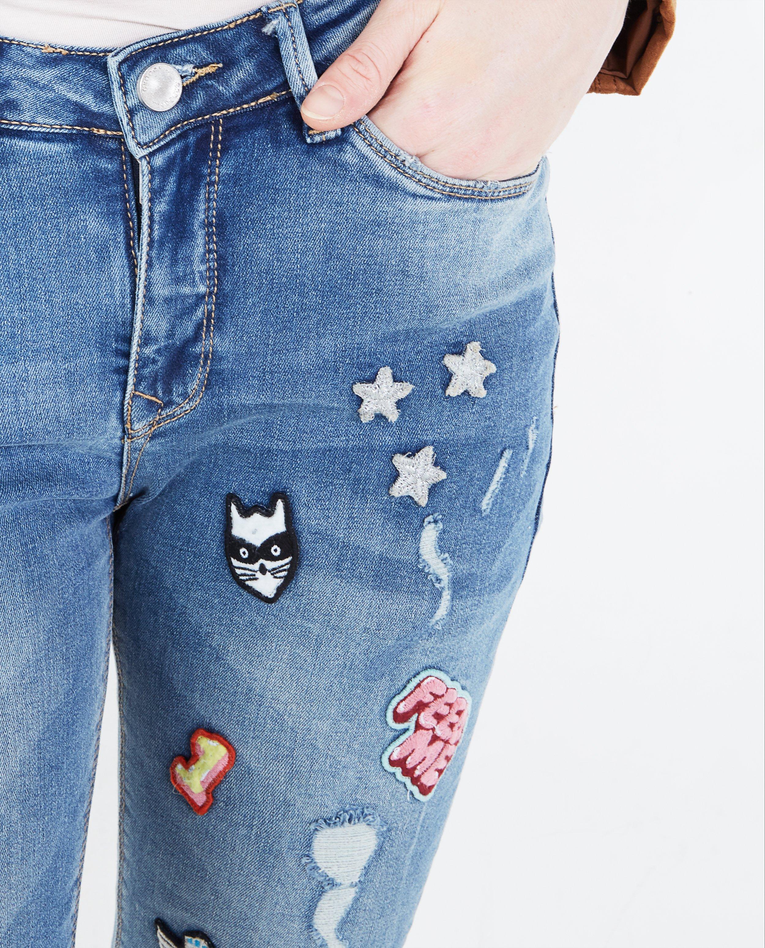 Jeans - Skinny jeans met patches