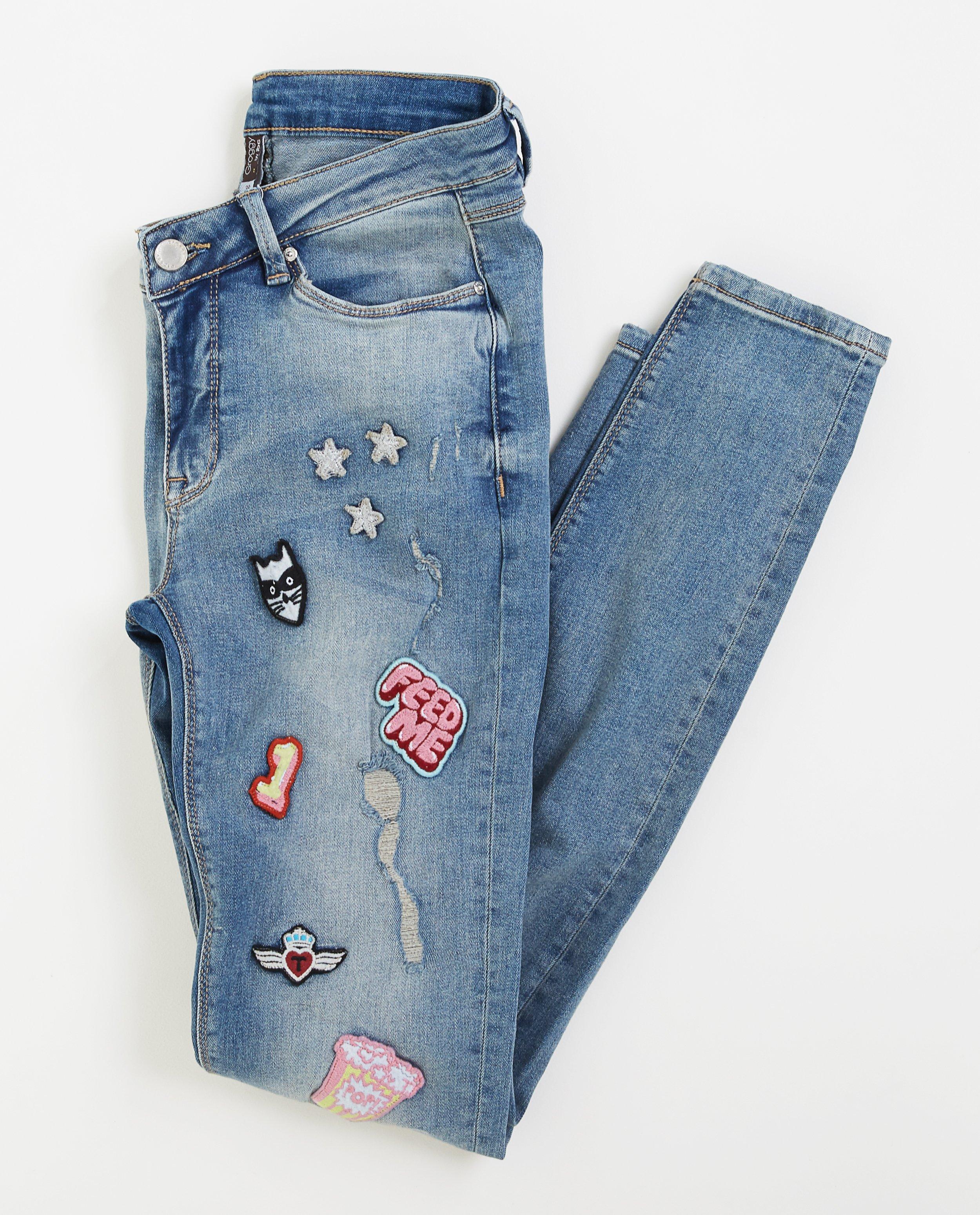 Jeans - Skinny jeans met patches