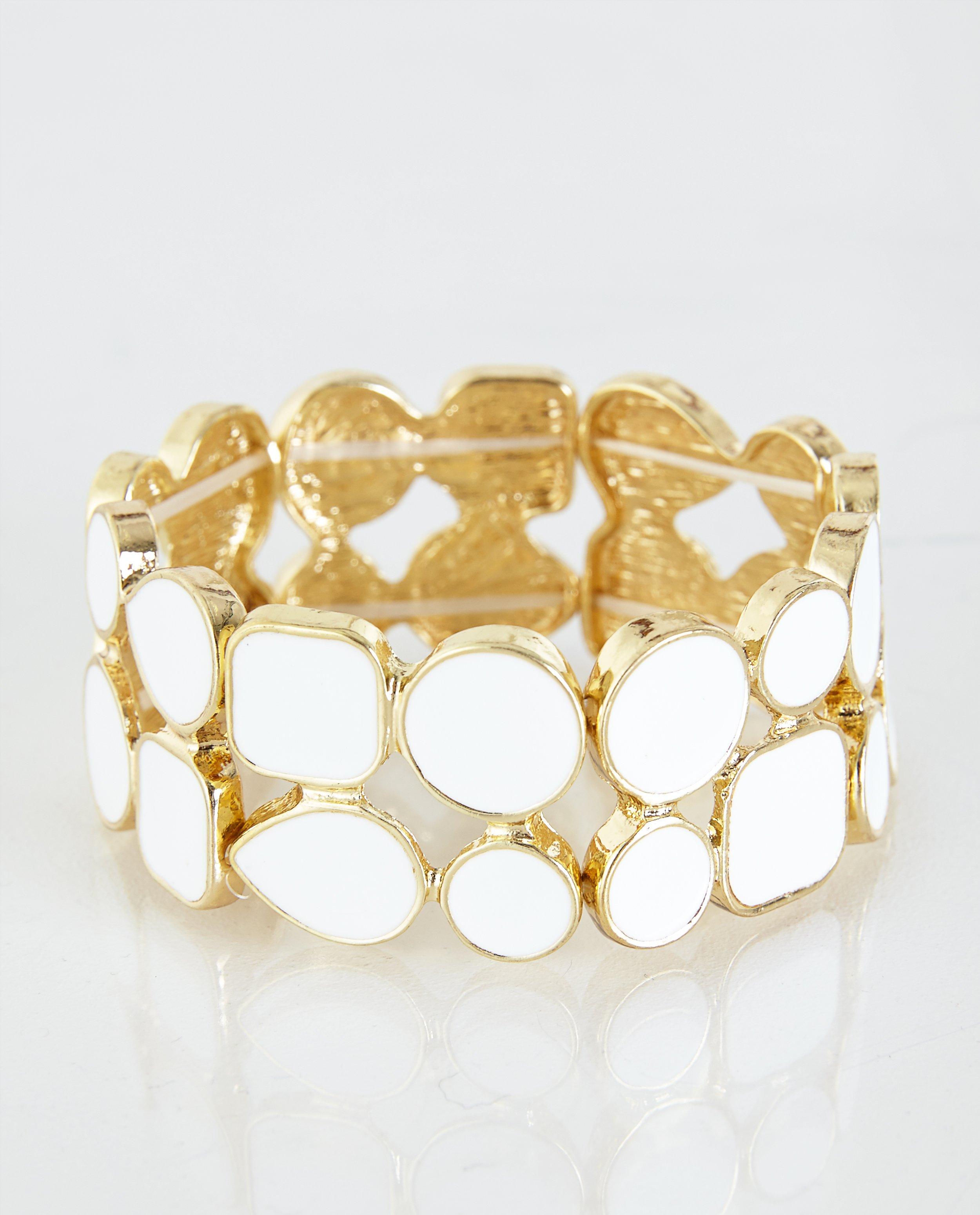 Juwelen - Armband met witte stenen