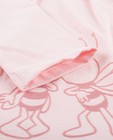 T-shirts - Roze longsleeve met fluweel Maya
