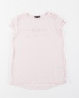 Roze glitter-T-shirt met kant - null - JBC