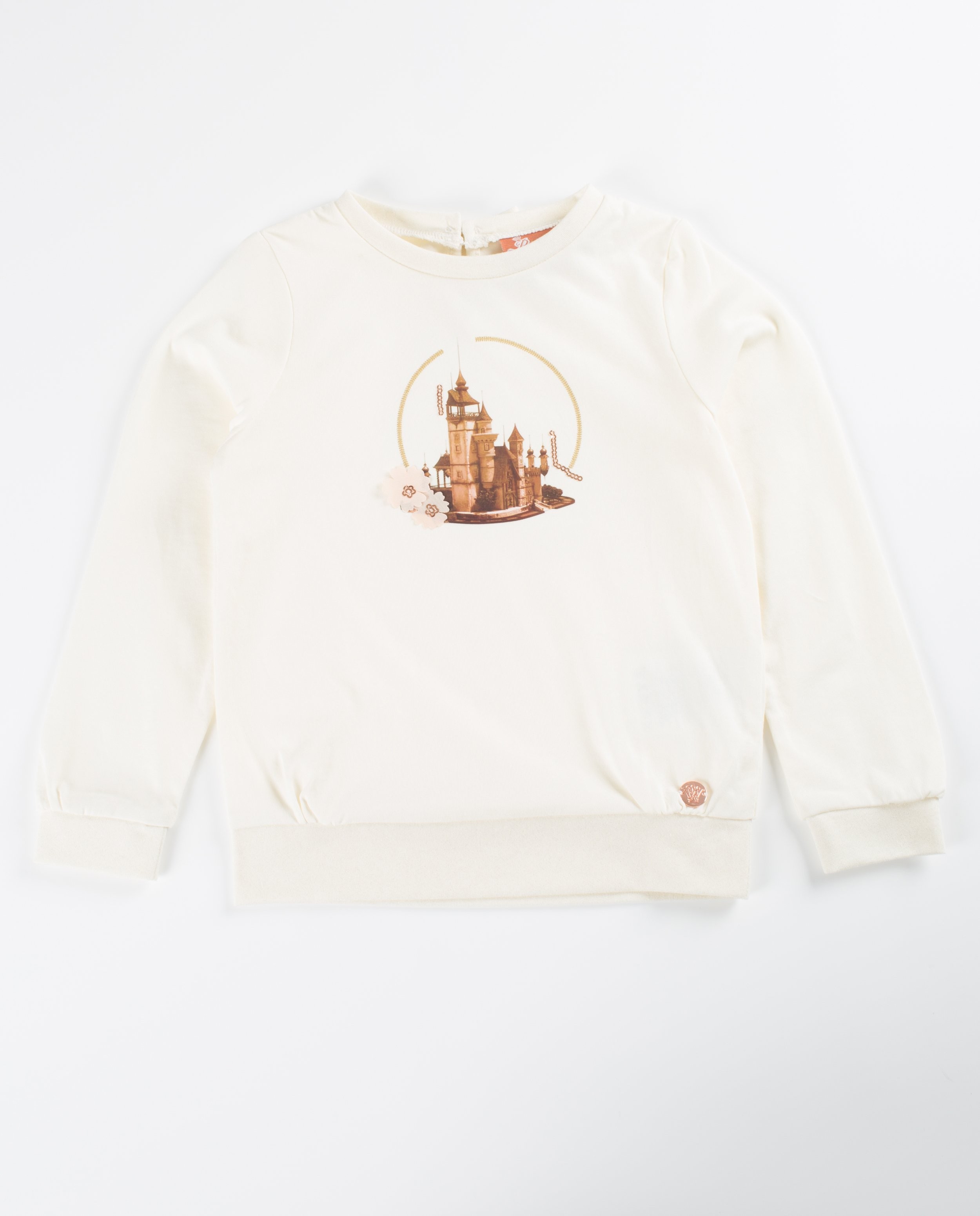 T-shirts - Roomwitte longsleeve Prinsessia