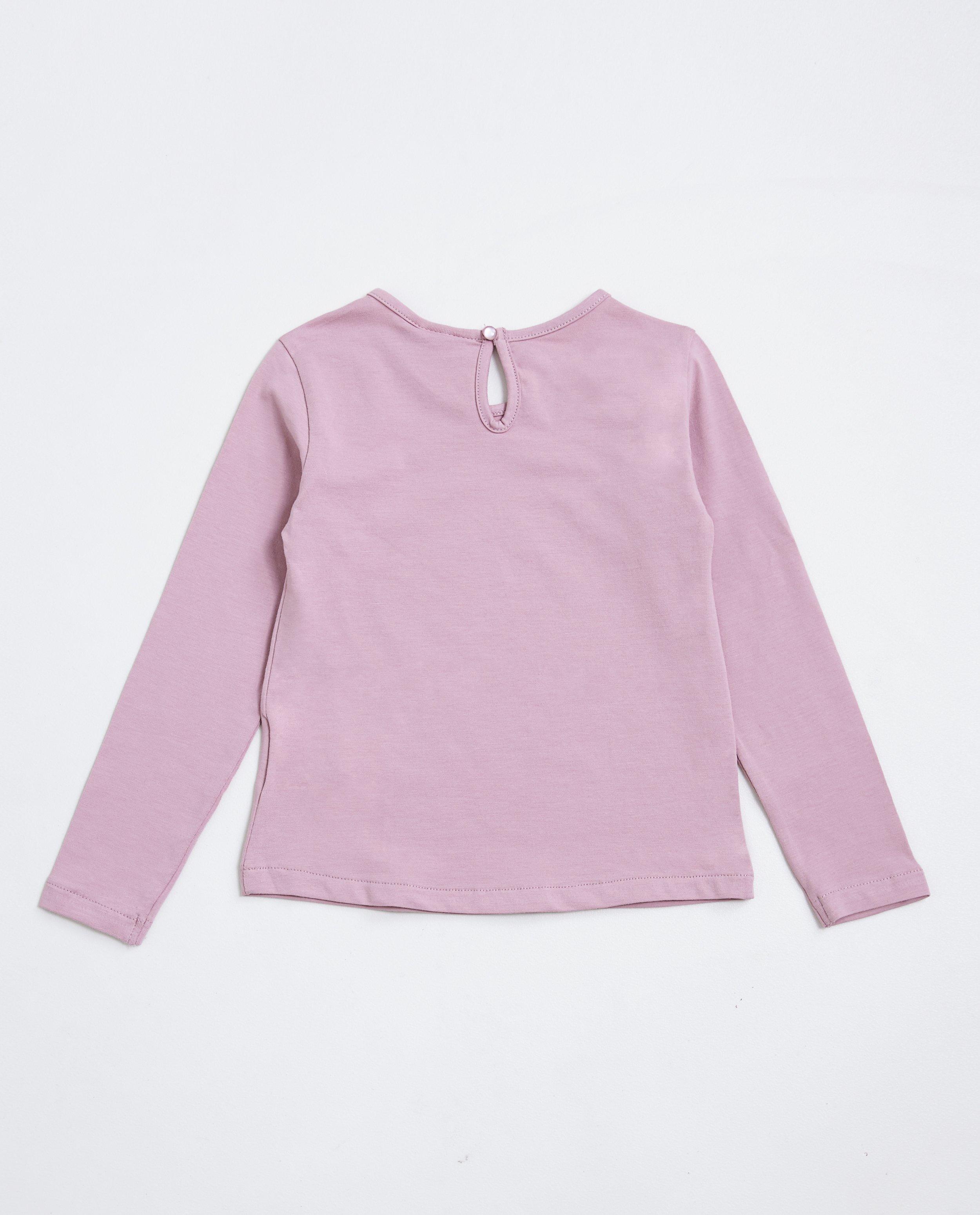T-shirts - Jeansblauwe longsleeve Maya
