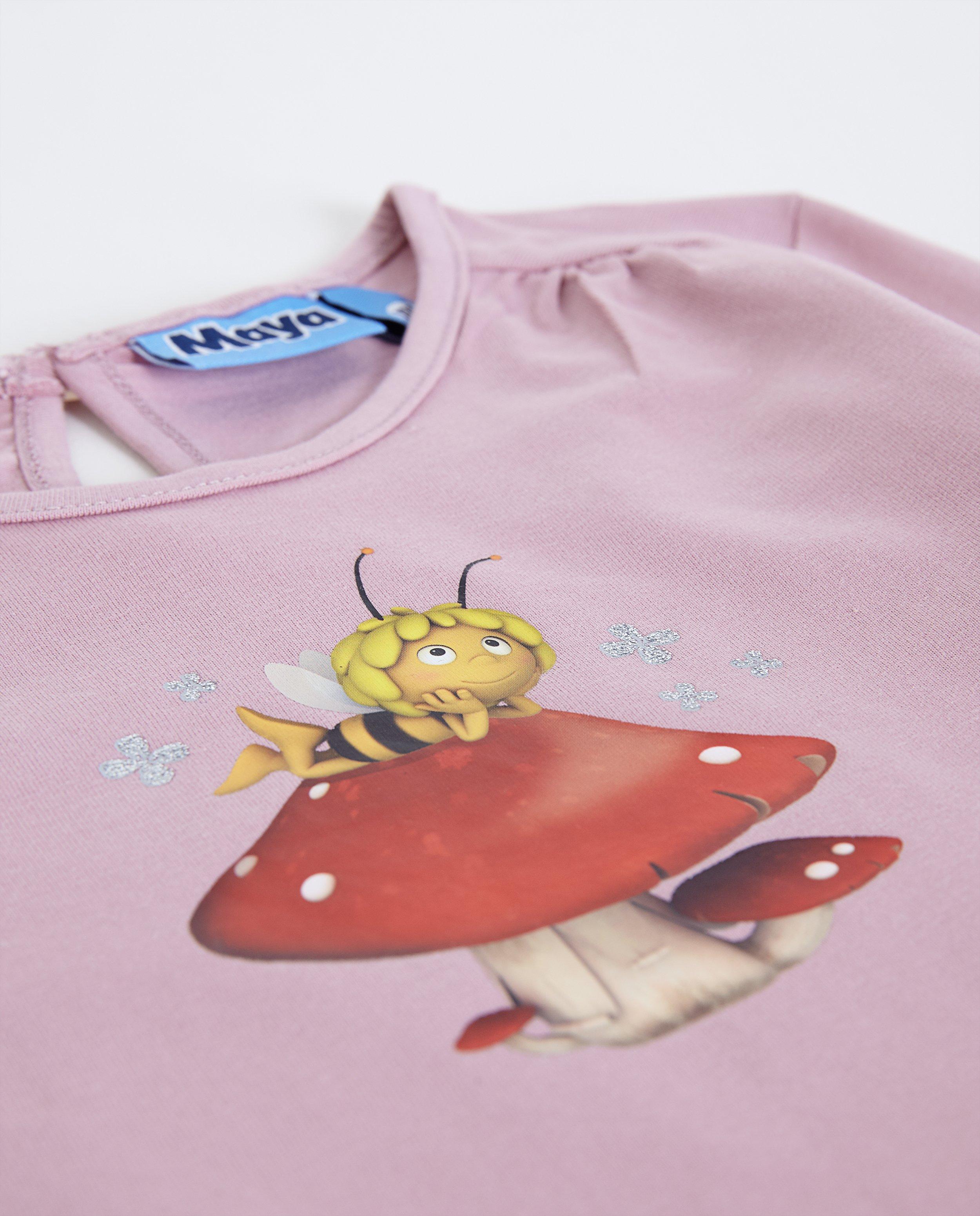 T-shirts - Jeansblauwe longsleeve Maya