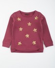 Roze glittersweater met pailletten - null - JBC