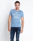 Grijsblauw T-shirt met print - null - Groggy