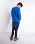 Sweaters - Koningsblauwe sweater met reliëf