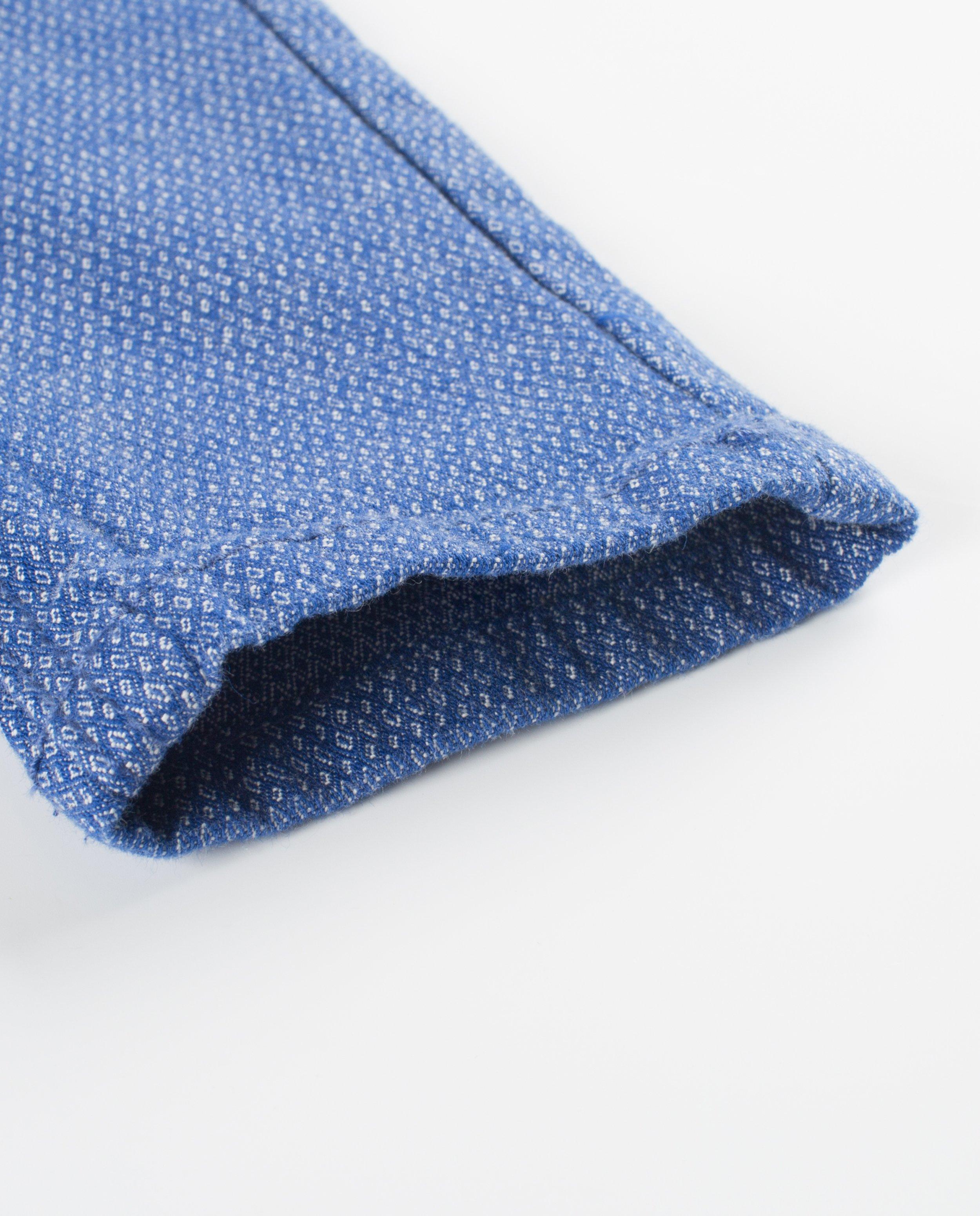 Broeken - Blauwe chino met patroon