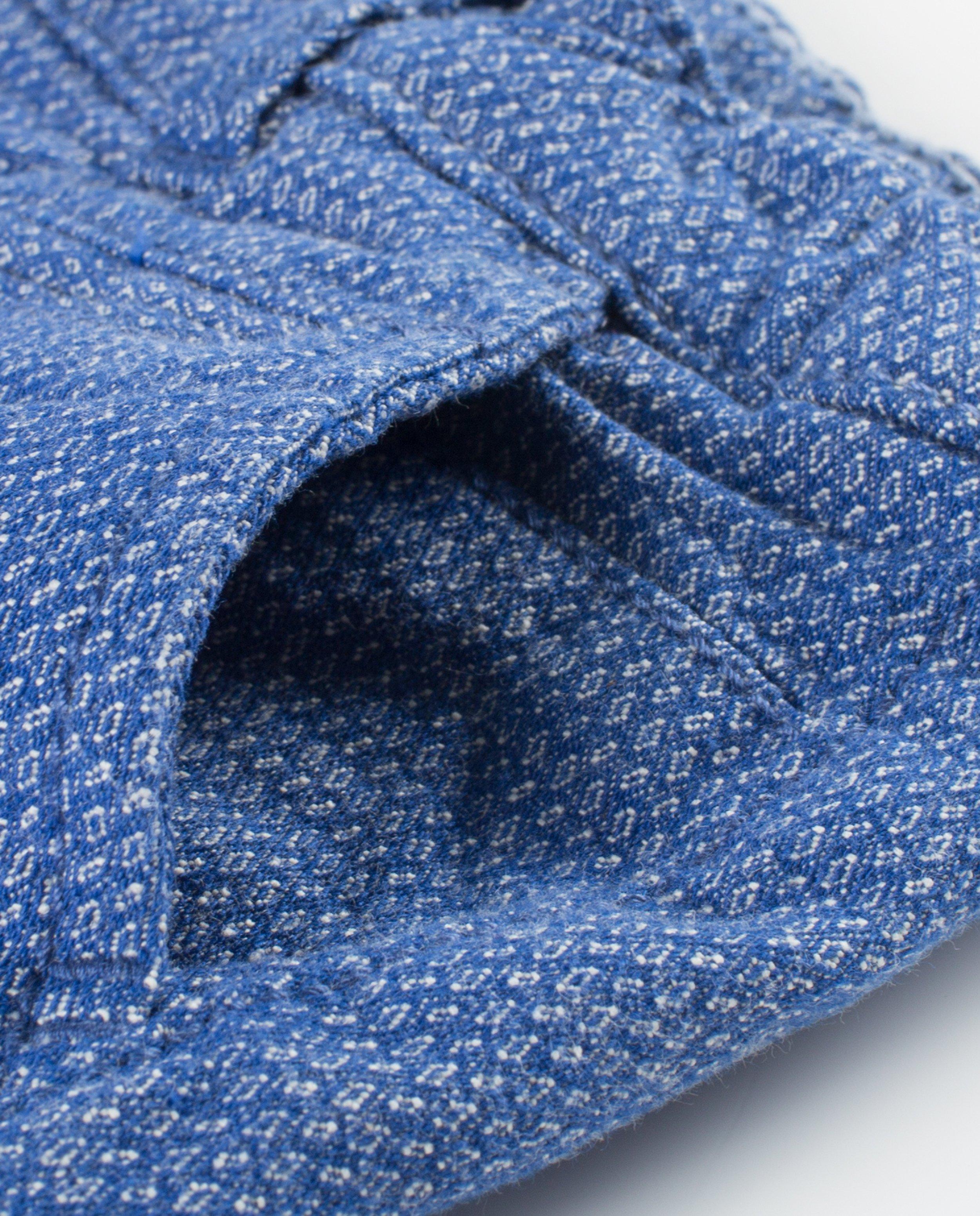 Broeken - Blauwe chino met patroon
