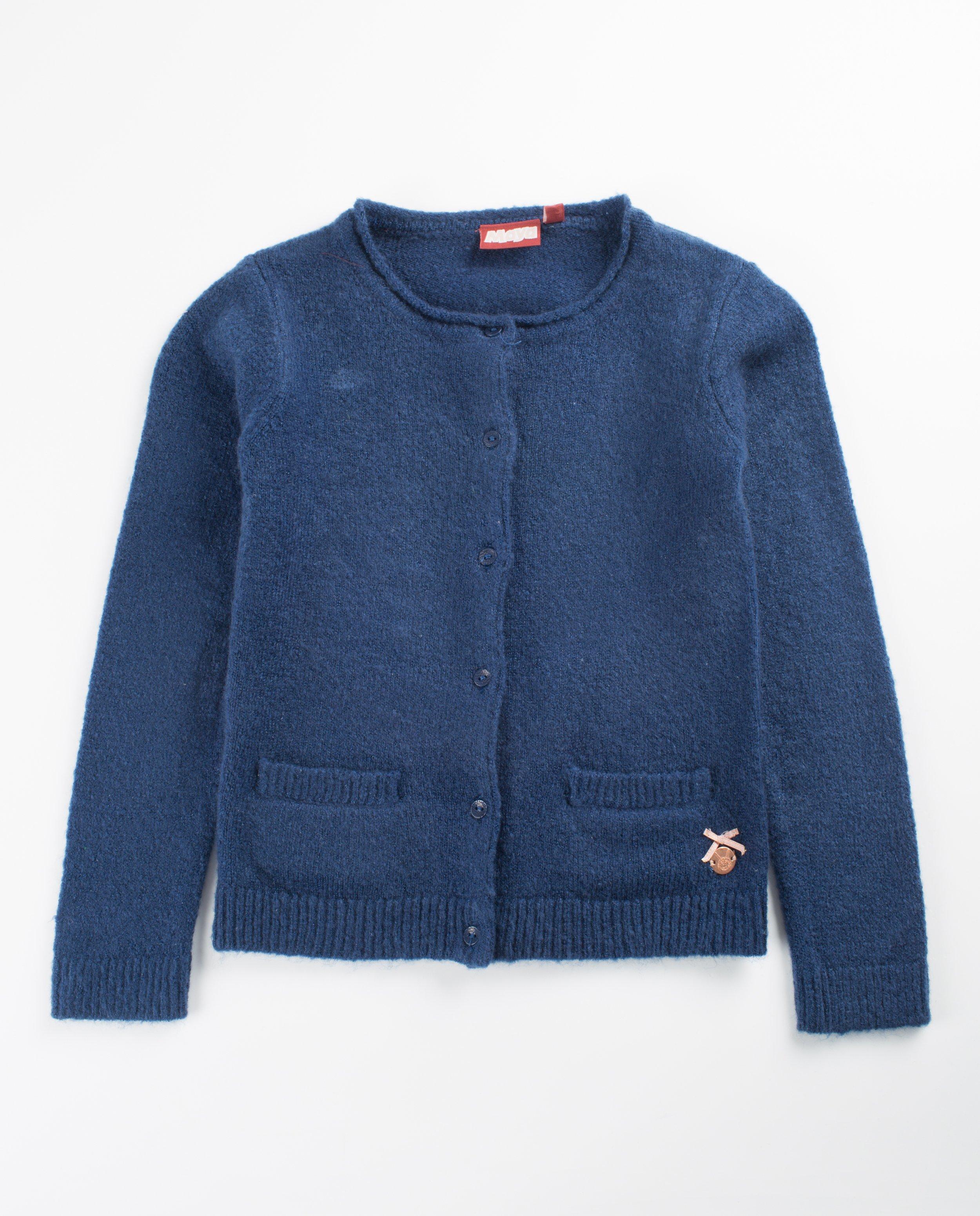 Cardigans - Blauwe cardigan Maya