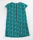 Kleedjes - Blauwgroene jurk met print