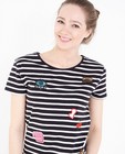 T-shirts - Gestreept T-shirt met patches