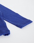 T-shirts - Blauwe longsleeve van biokatoen
