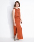 Terracotta maxi-jurk met collier - null - JBC