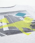 T-shirts - Donkergrijs T-shirt met urban print