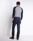 Pantalons - Blauwe broek met draagplooitjes