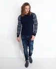 Sweaters - Sweater met jacquardmouwen