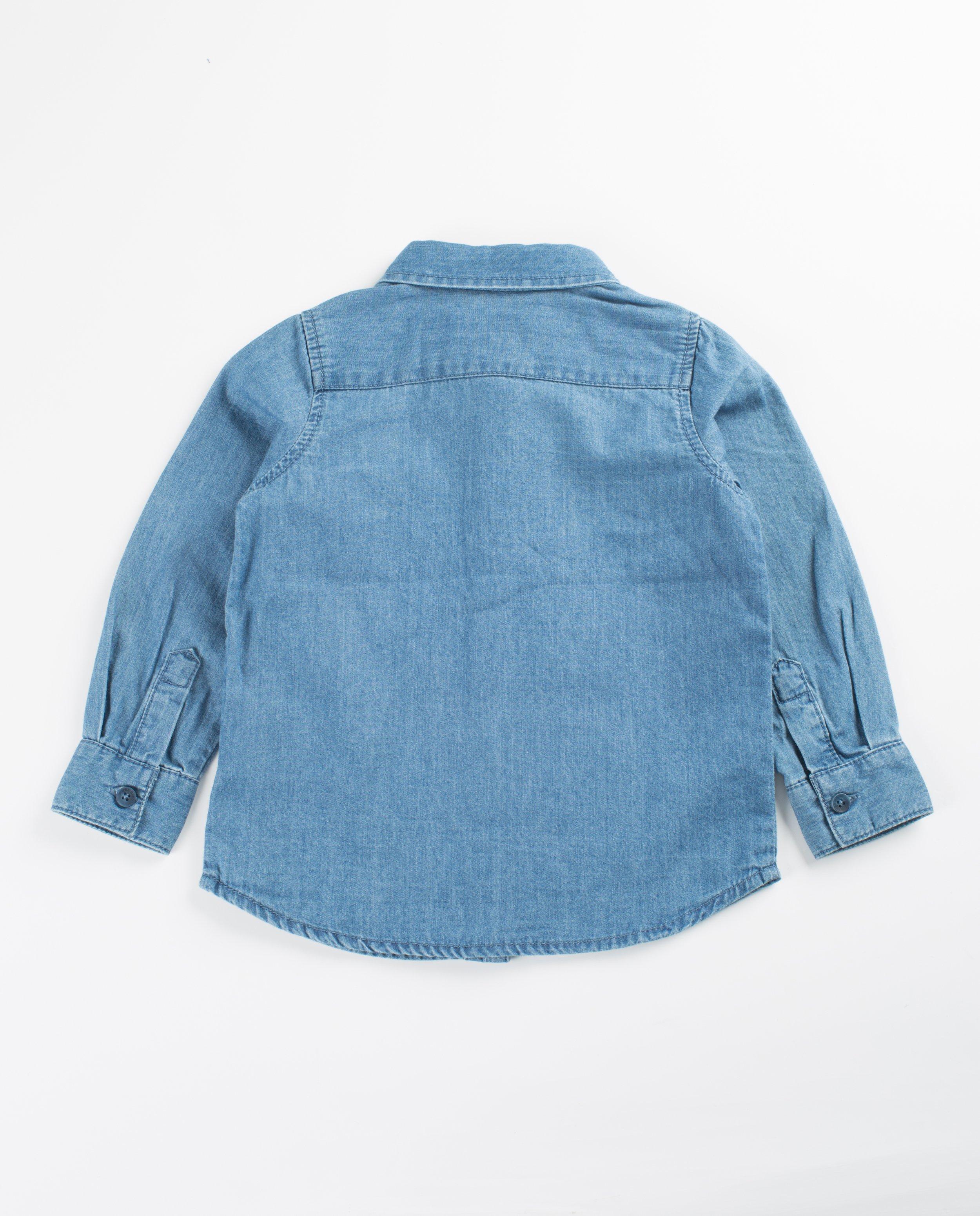 Chemises - Jeanshemd met stropdas