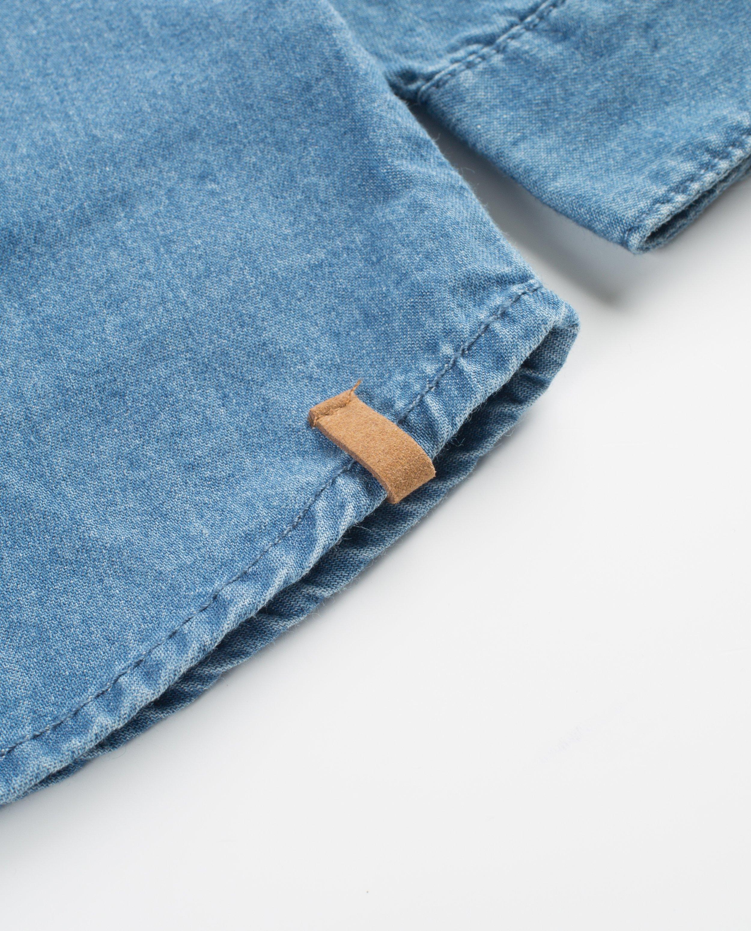 Chemises - Jeanshemd met stropdas