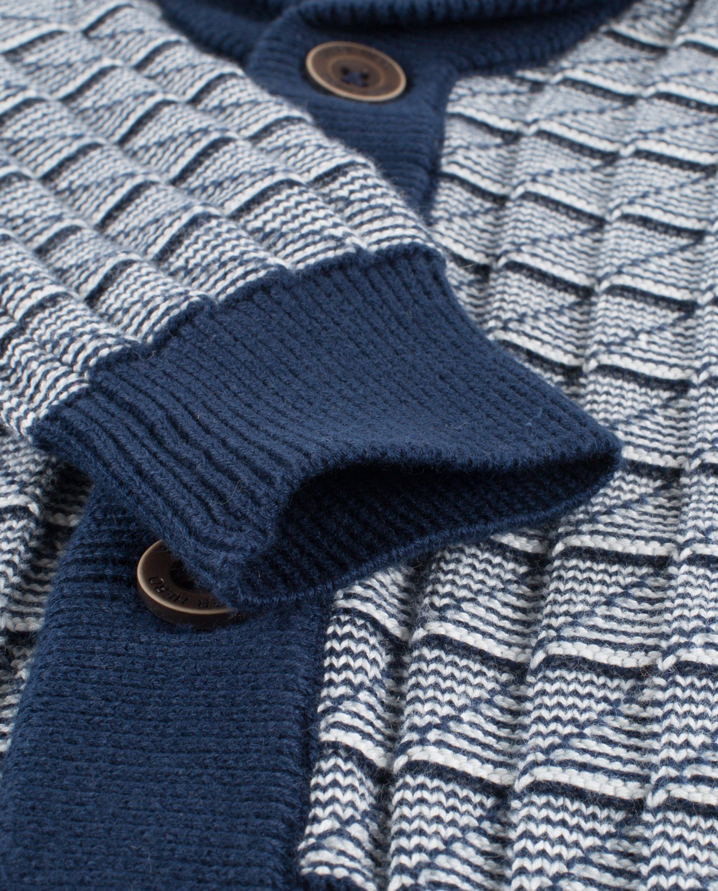 Cardigan met sjaalkraag - Détails du produit - bleu - image numéro 3