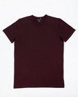 T-shirts - Aubergine T-shirt van biokatoen