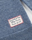 Truien - Blauwe trui met opschrift