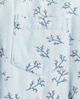 Kleedjes - Zachtblauwe jurk met bloemenprint