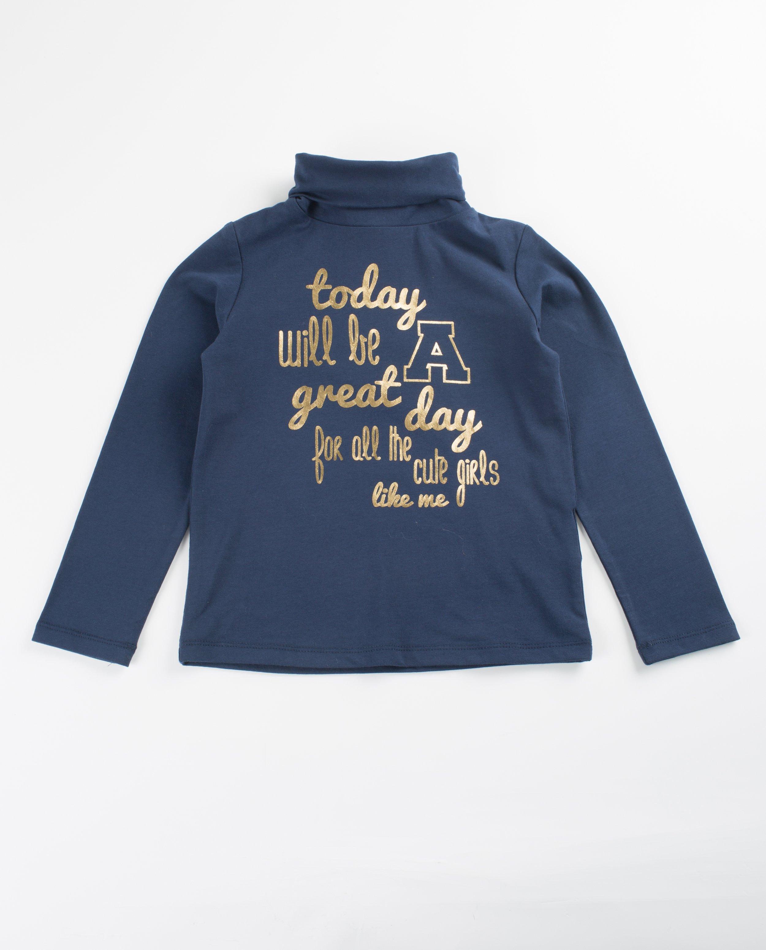 T-shirts - Coltruitje met metallic print