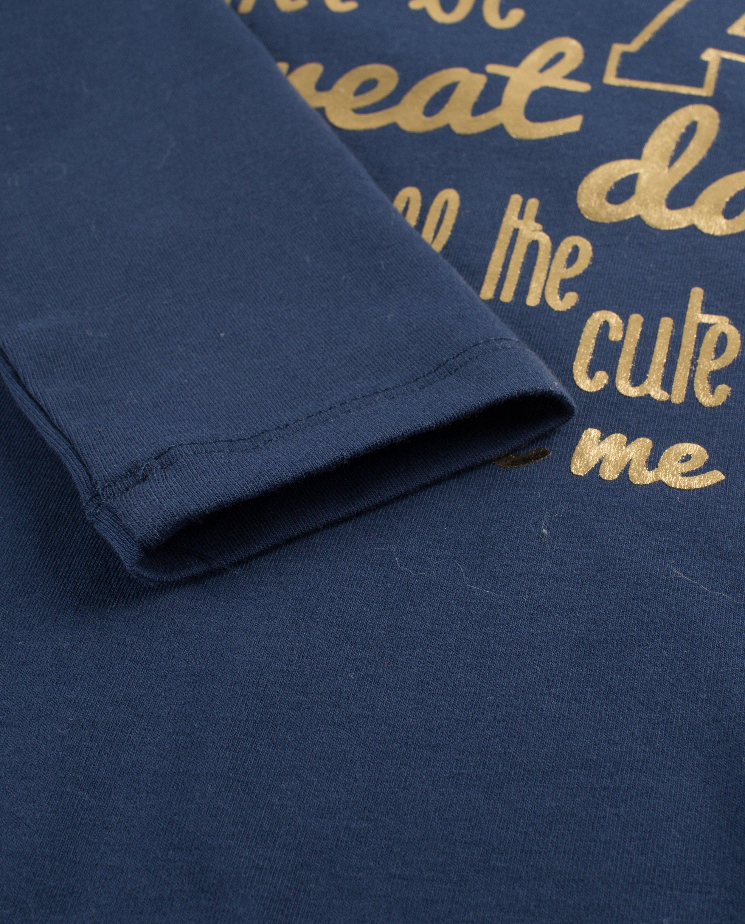 T-shirts - Coltruitje met metallic print