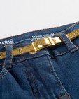 Jeans - Skinny jeans met goudkleurige riem