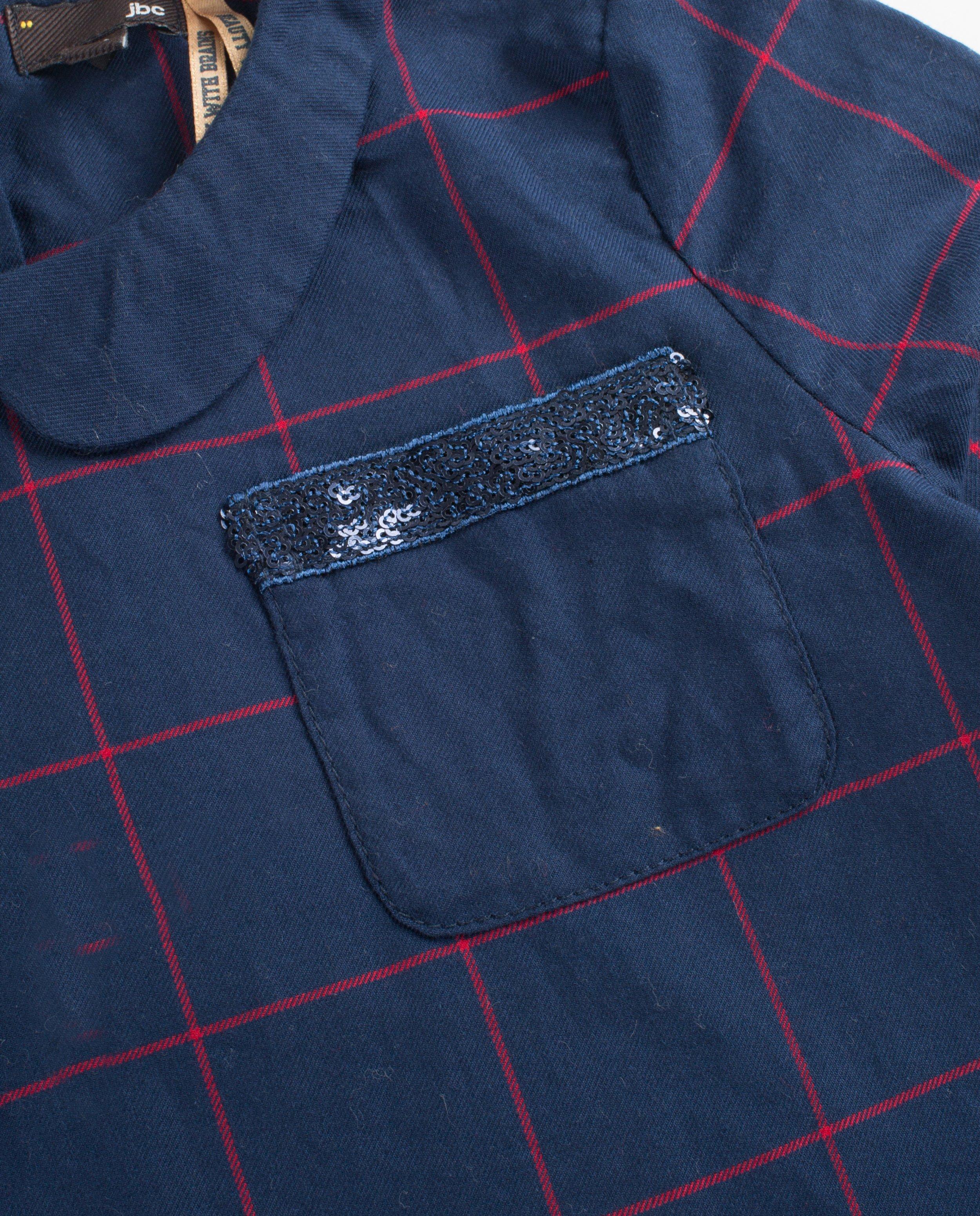 Geruite blouse met kraag - Product Detail - donkerblauw - afbeelding nummer 3