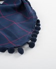 Breigoed - Geruite sjaal met bolletjes