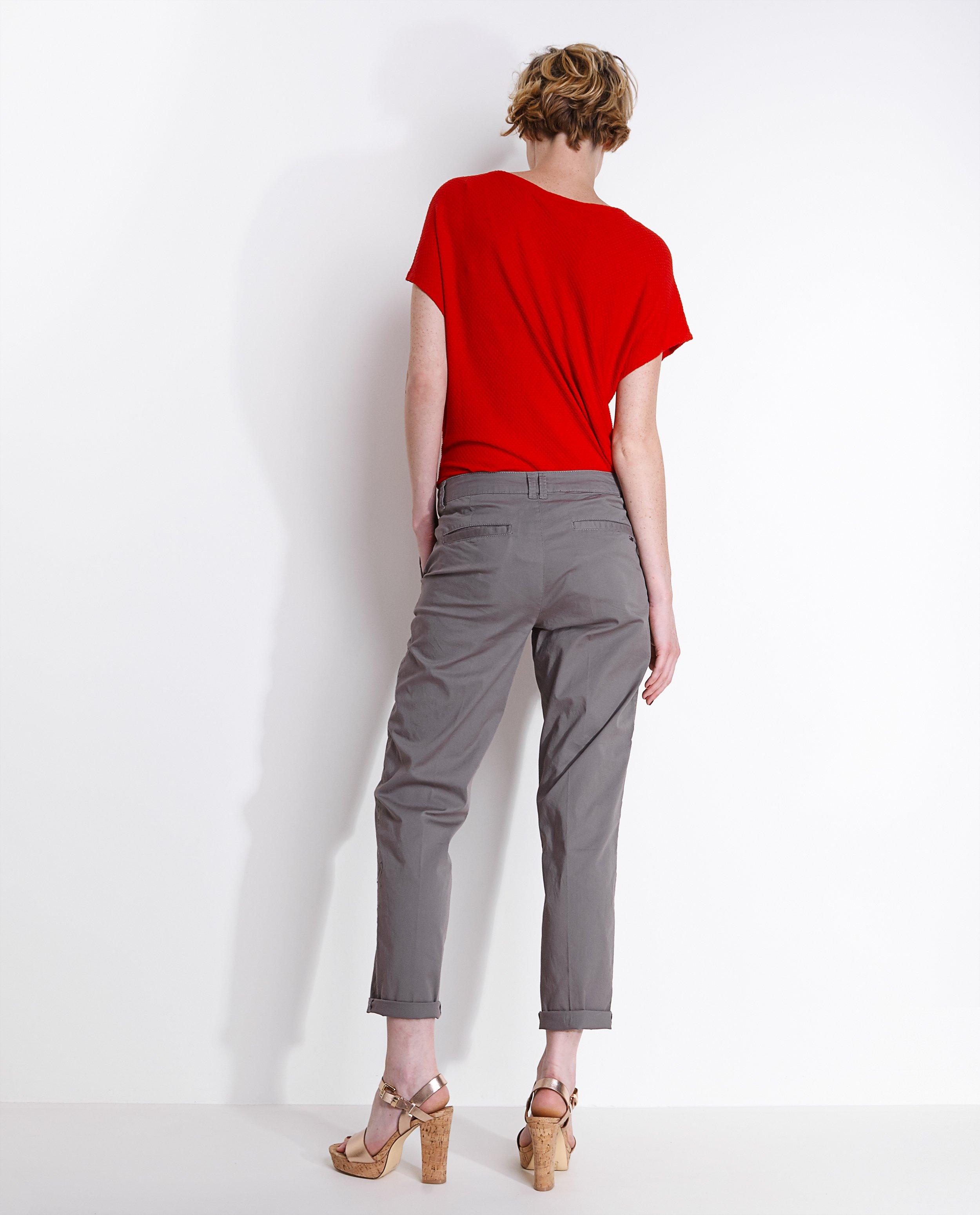 Pantalons - Grijze chino