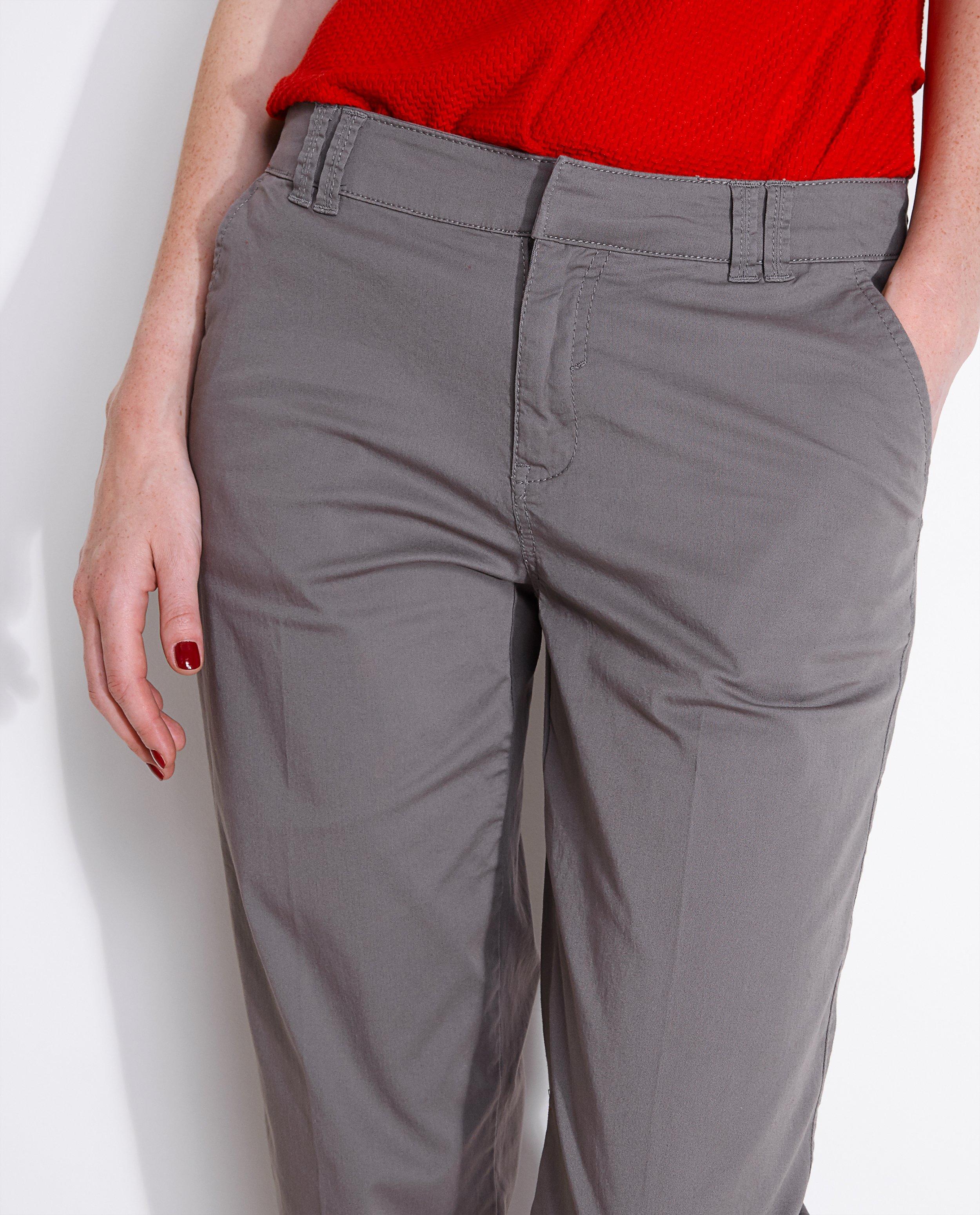 Pantalons - Grijze chino