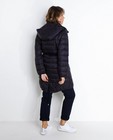 Manteaux - Lange zwarte gewatteerde jas