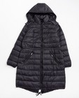 Manteaux - Lange zwarte gewatteerde jas