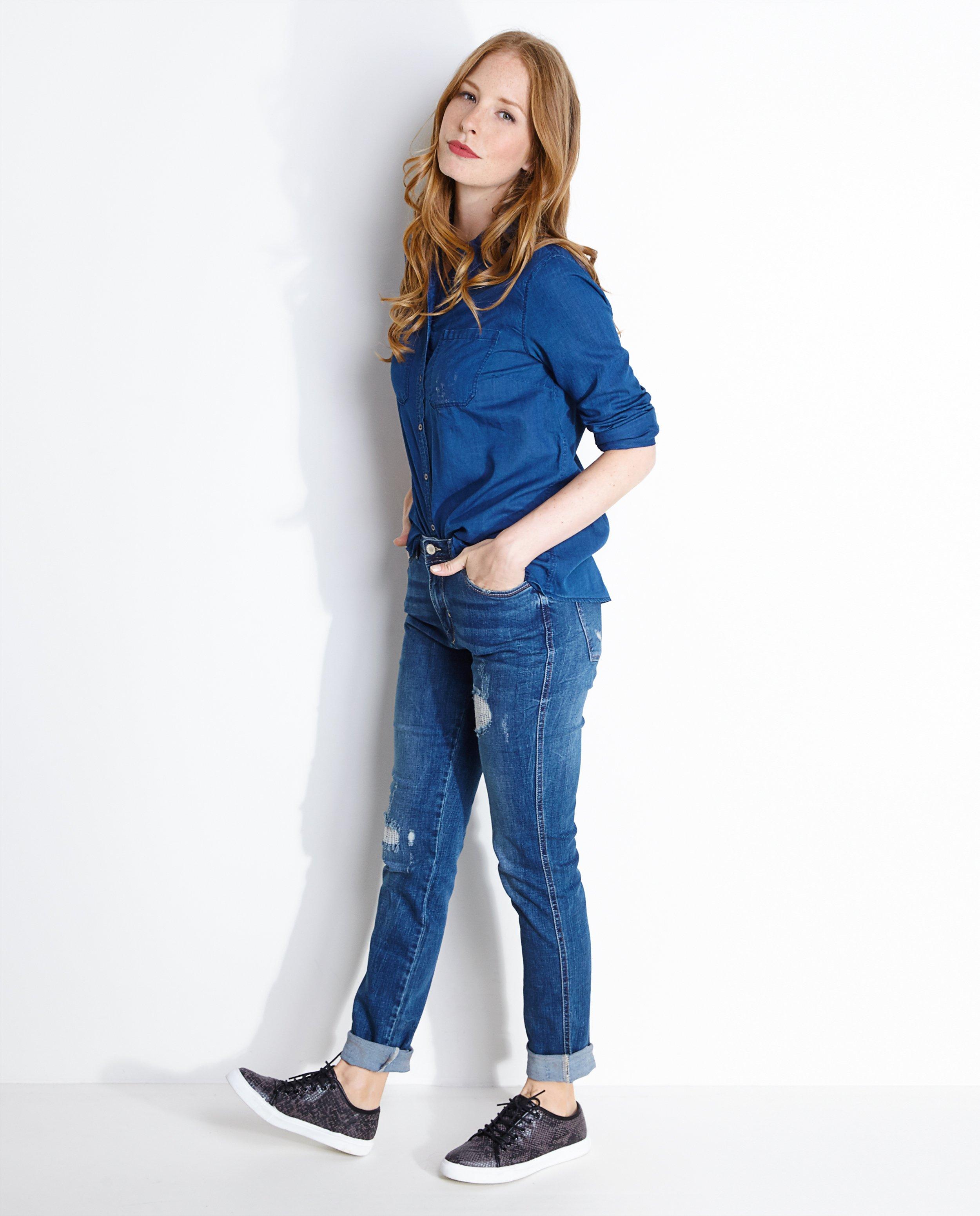 Licht jeanshemd - null - Sora