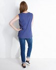Chemises - Jeansblauwe top van lyocell
