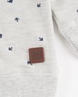 Sweaters - Bedrukte sweater met sjaalkraag
