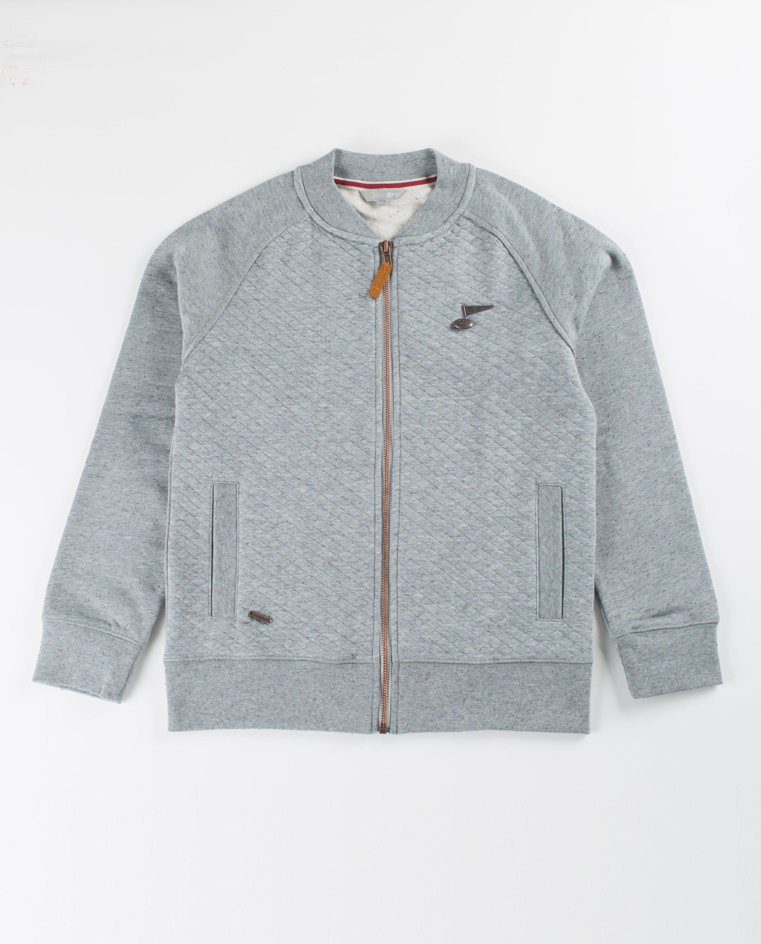 Grijs gespikkeld sweatvest - null - JBC