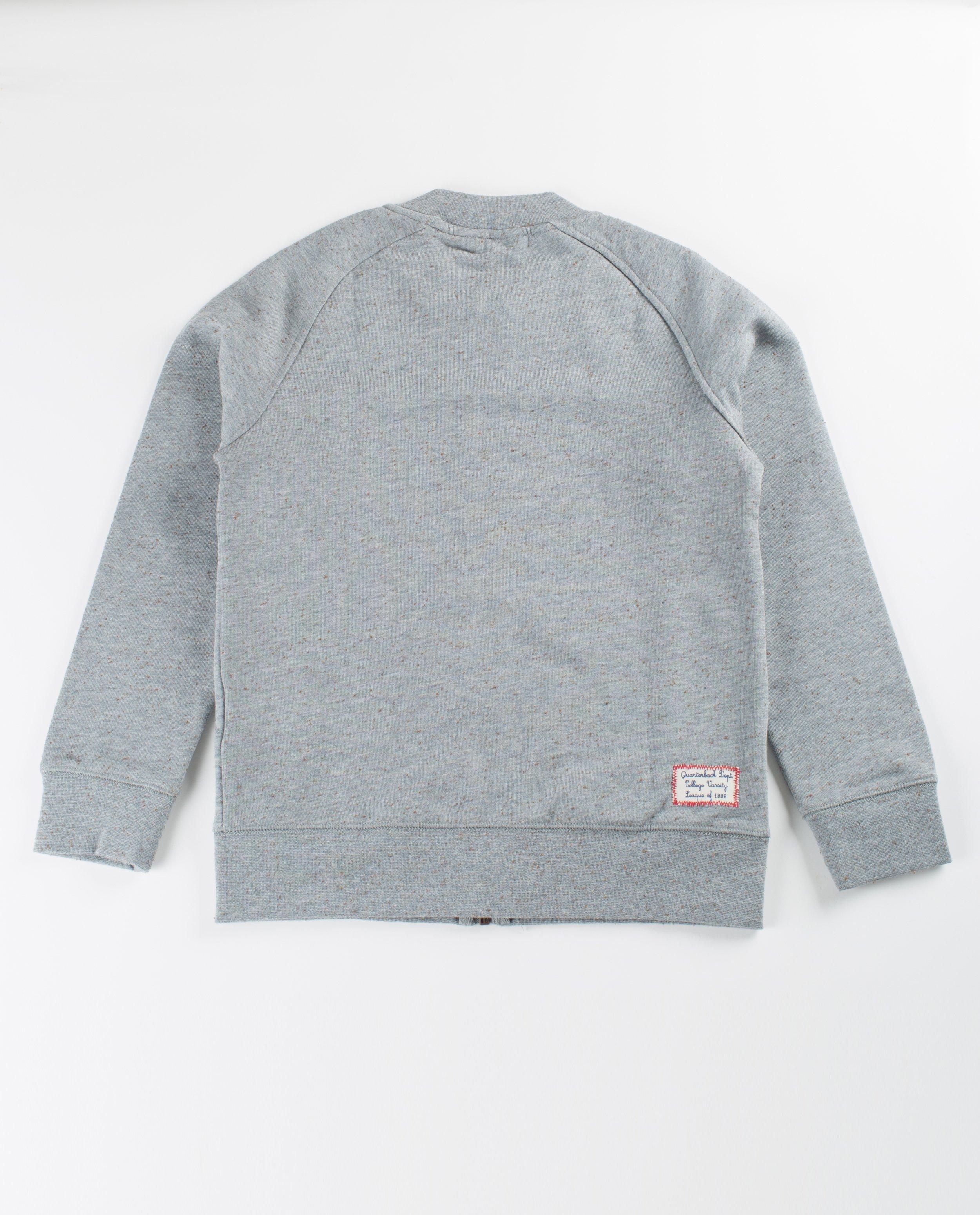 Cardigans - Grijs gespikkeld sweatvest