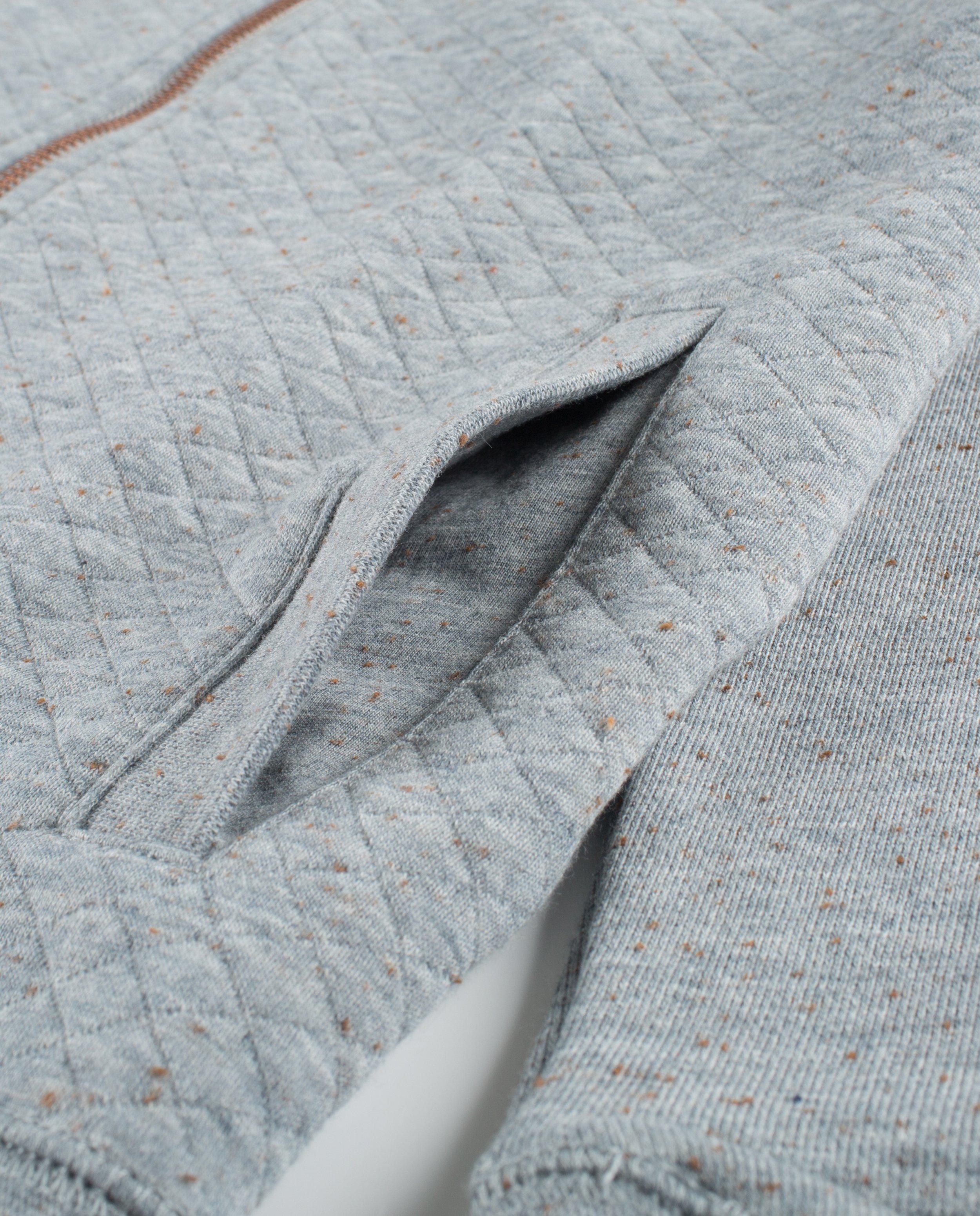 Cardigans - Grijs gespikkeld sweatvest